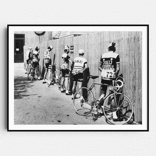 Cyclists Bicycle Bathroom Break