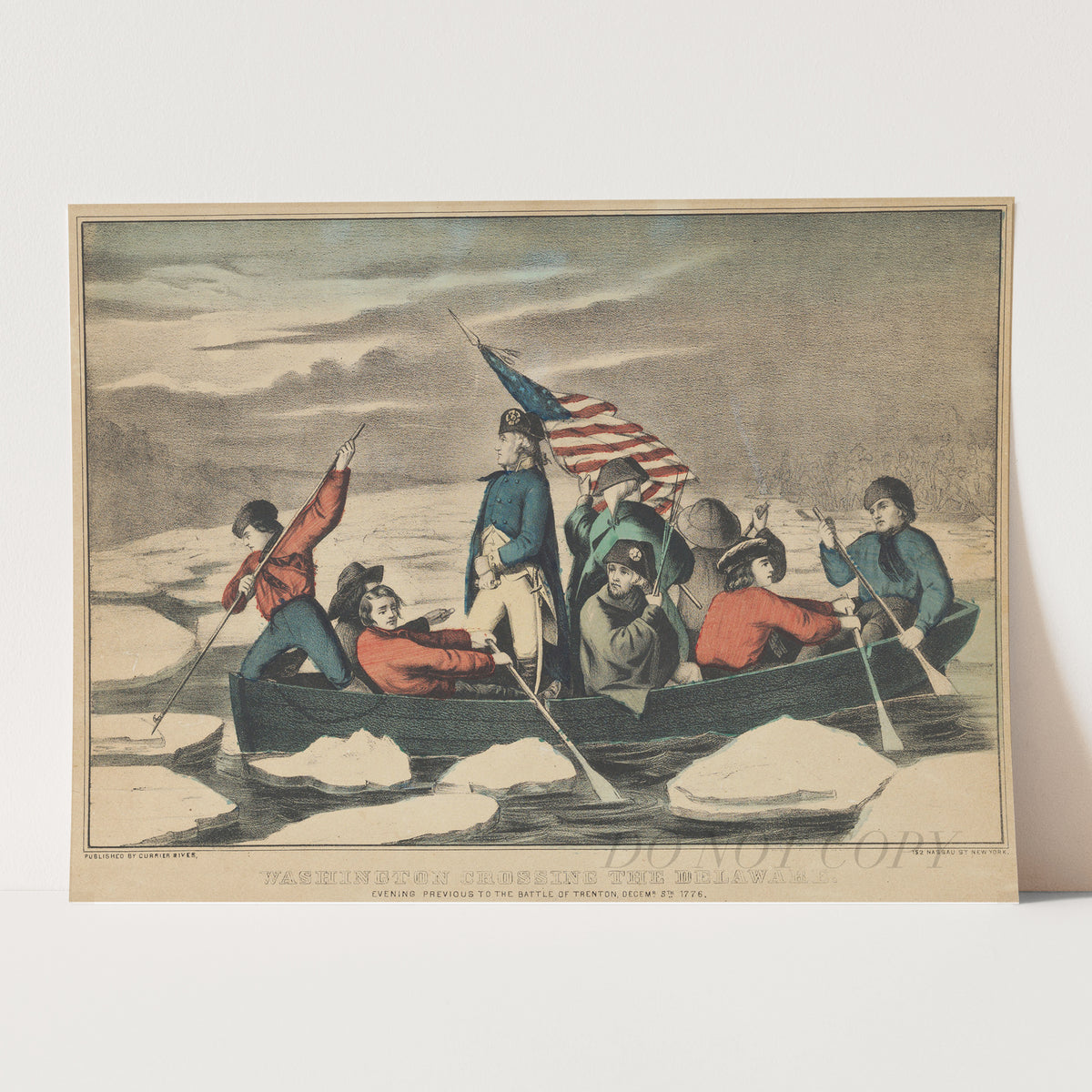 Washington Crossing the Delaware - Currier and Ives