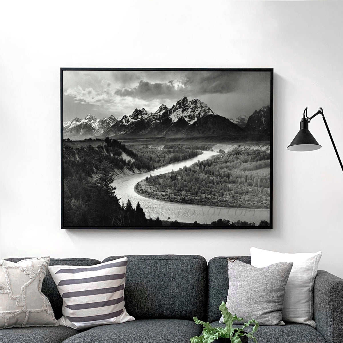 The Tetons & the Snake River, Grand Teton National Park by Ansel Adams