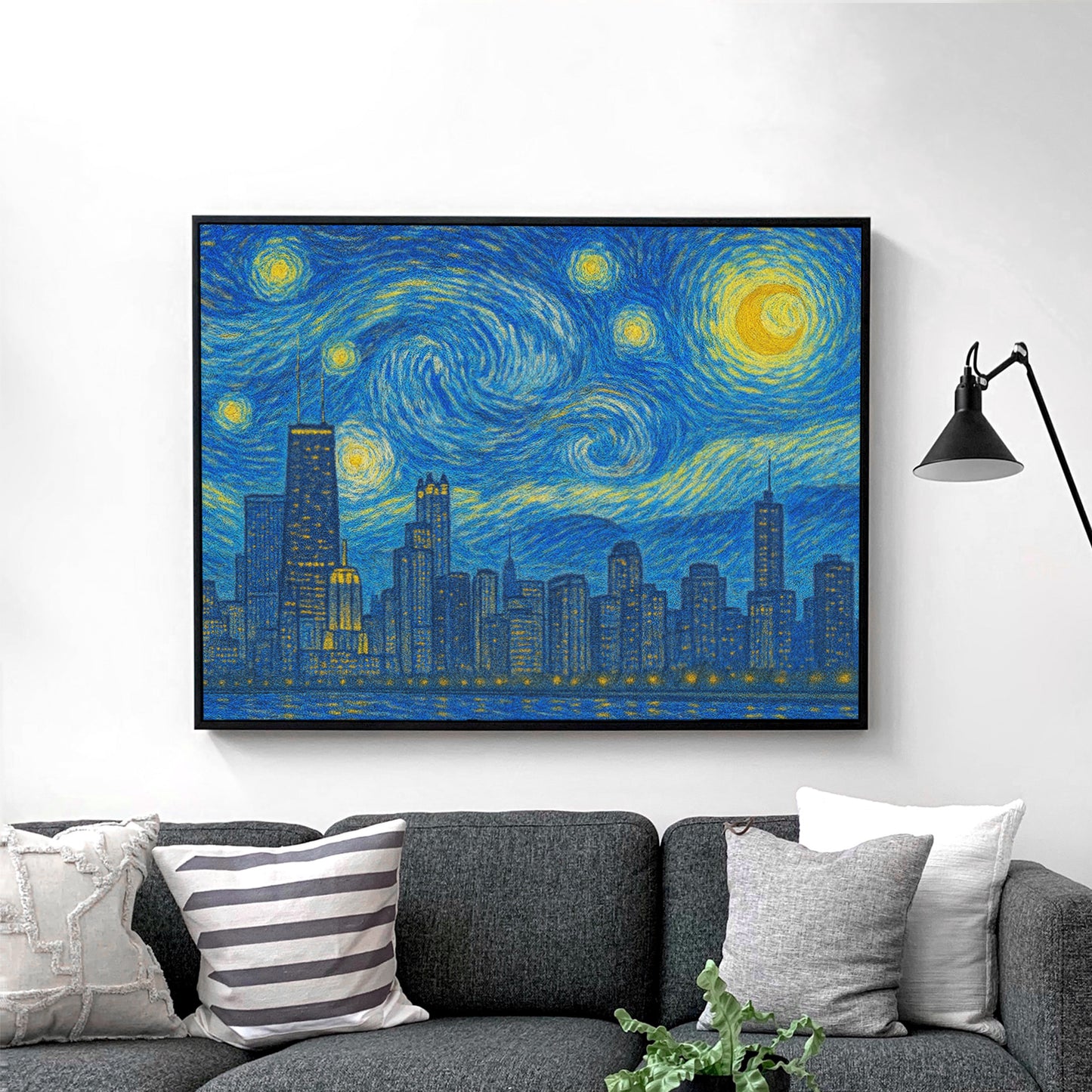 Chicago As Van Gogh Starry Night