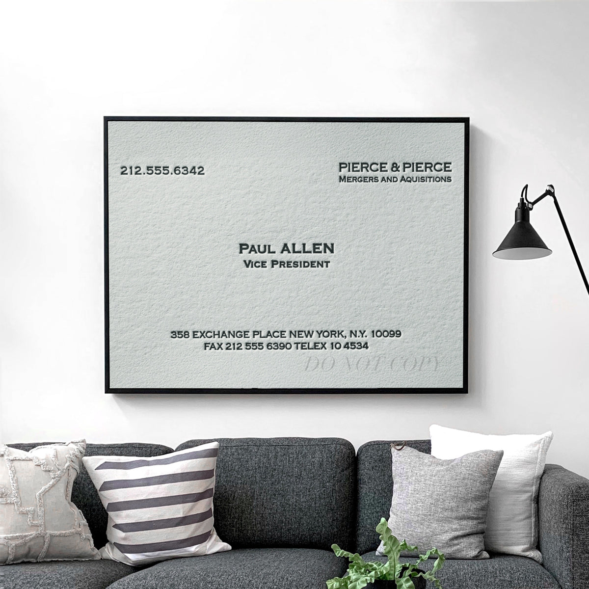 Paul Allen Business Card American Psycho
