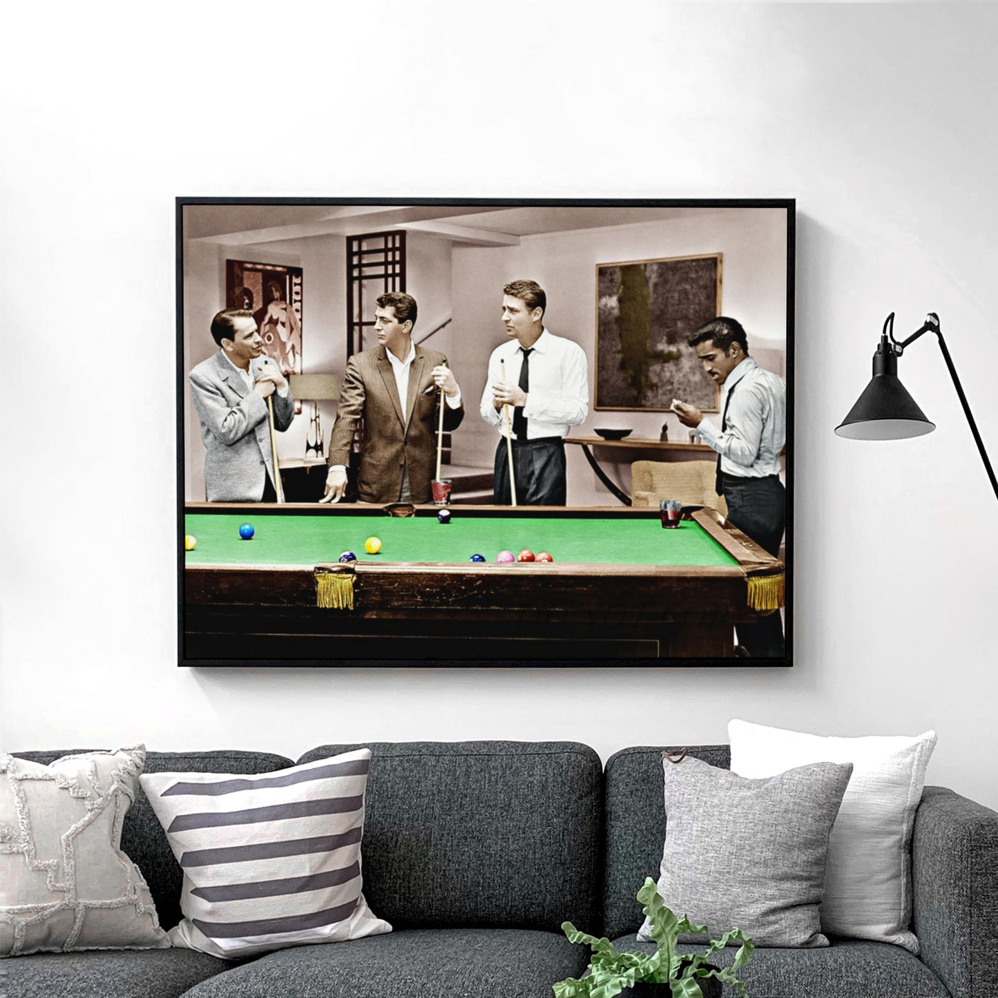 The Rat Pack Playing Pool In Ocean's 11