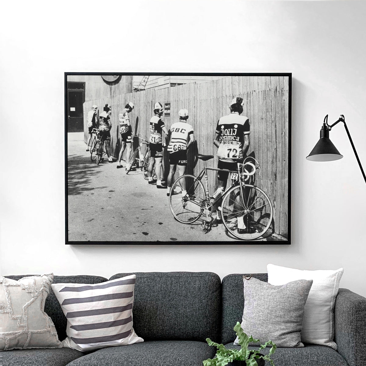 Cyclists Bicycle Bathroom Break