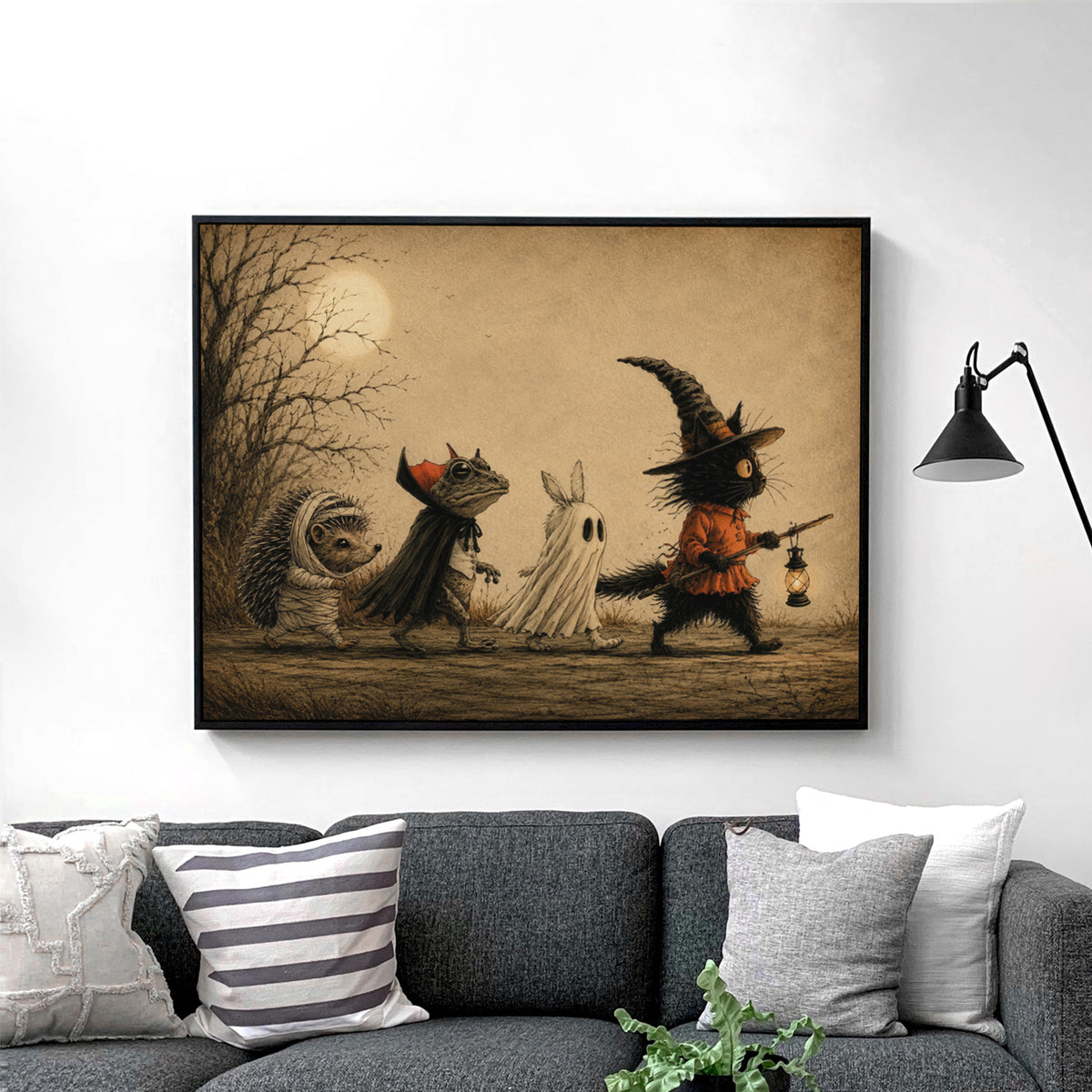 Moonlit Halloween Friends