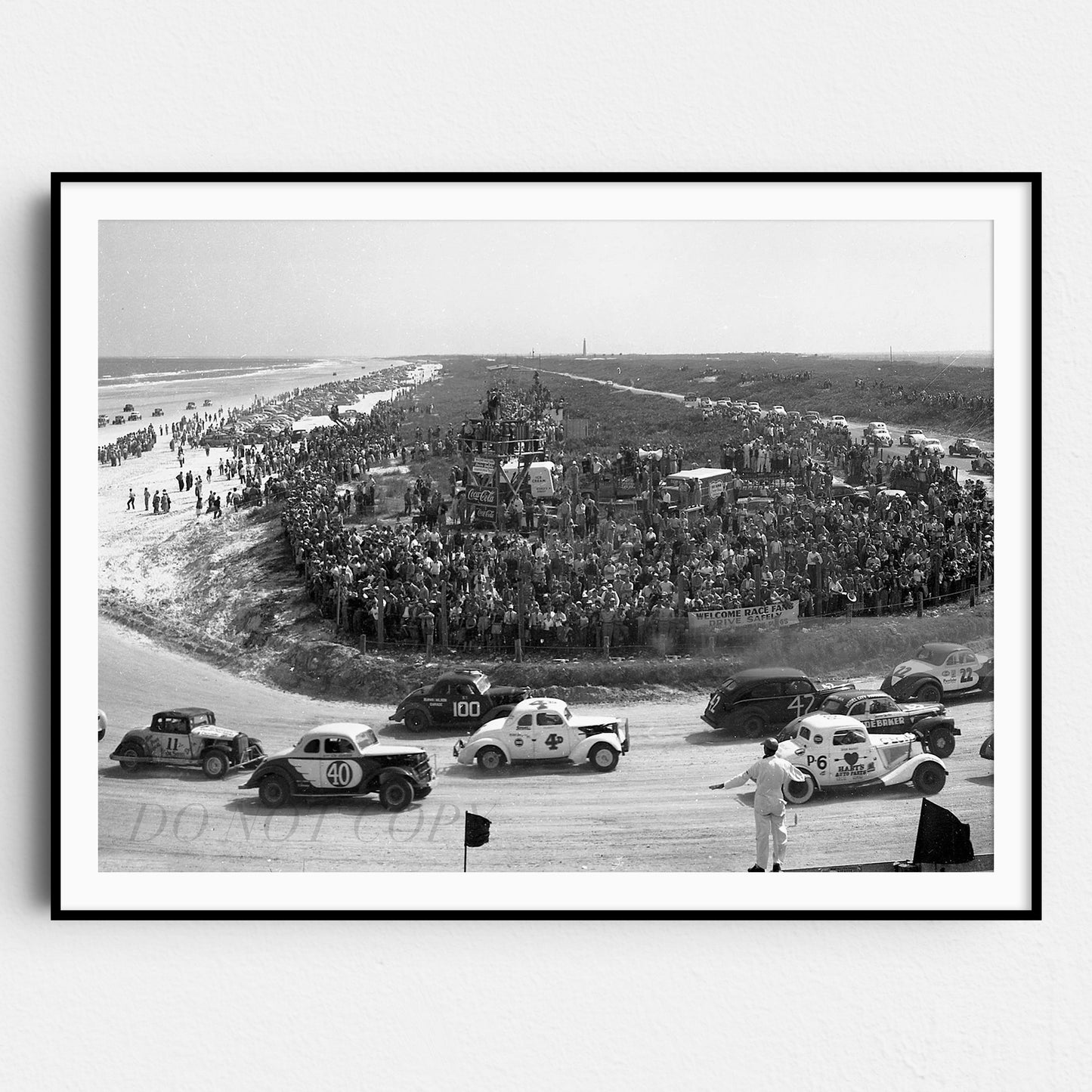 Early Days Daytona 500 On the Beach Stock Car Racing