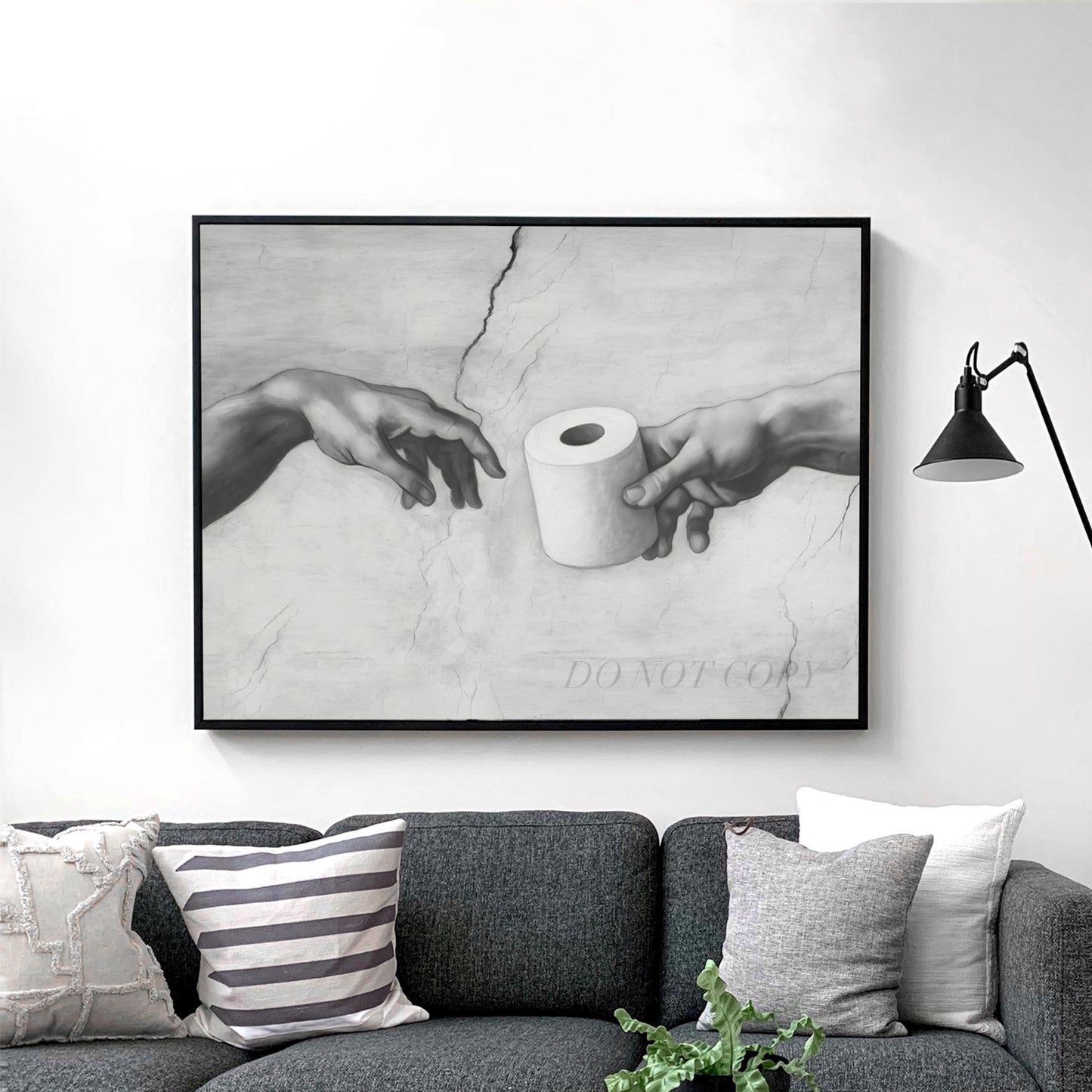 Hands of God and Adam Michelangelo Toilet Paper
