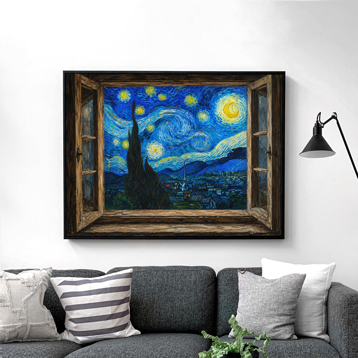 Open Window To A Starry Night Van Gogh