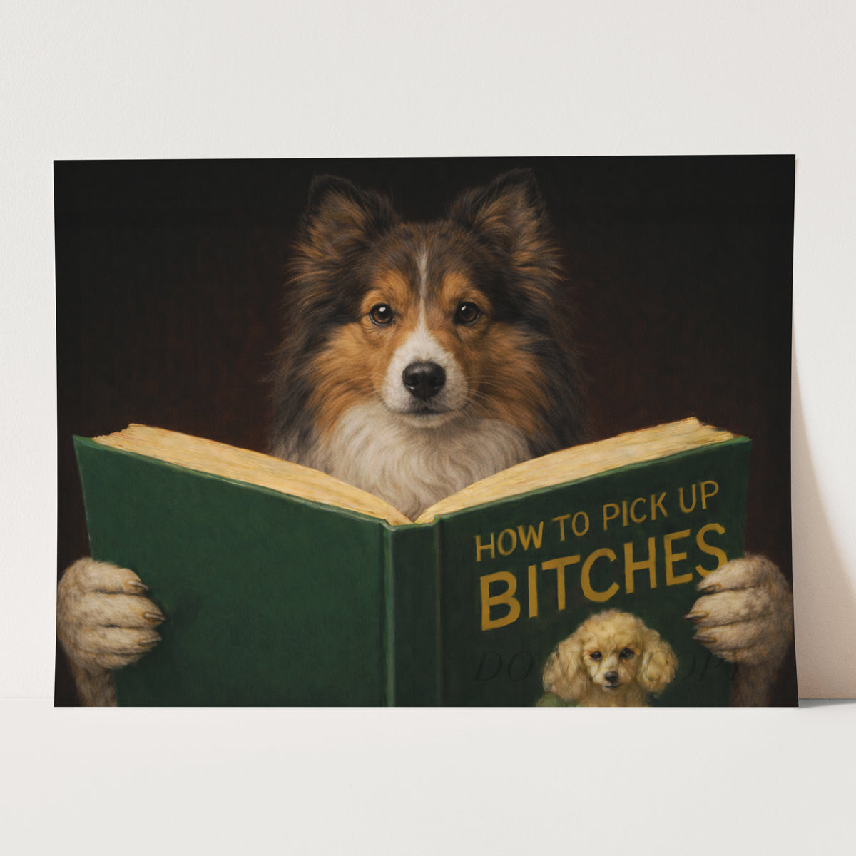 Shetland Sheepdog Reading Dog Dating Book