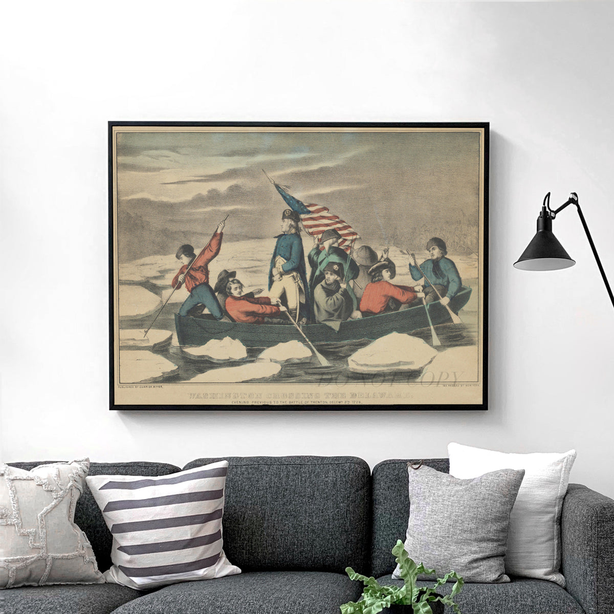 Washington Crossing the Delaware - Currier and Ives