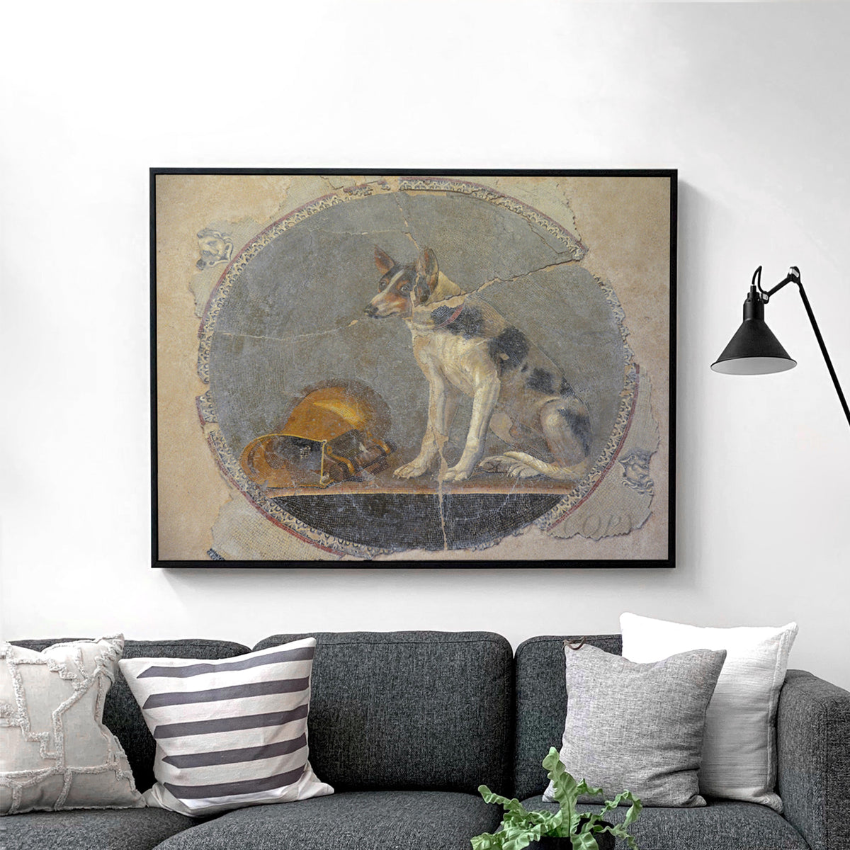 Mosaic of a Dog, Ptolemaic Period, 2nd Century BC