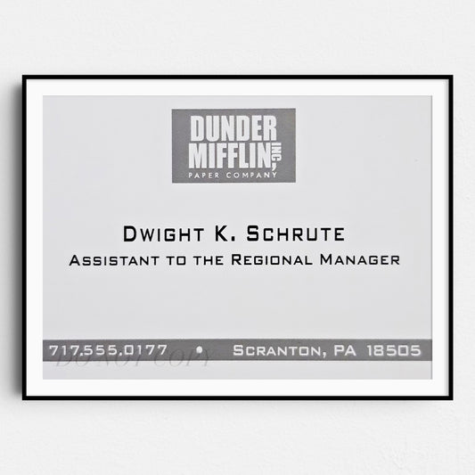 Dwight Schrute Business Card