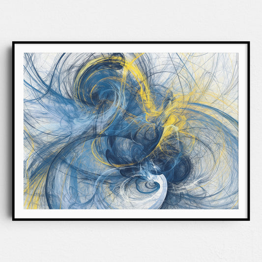 Blue And Yellow Motion Lines