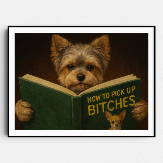 Yorkshire Terrier Reading Dog Dating Book