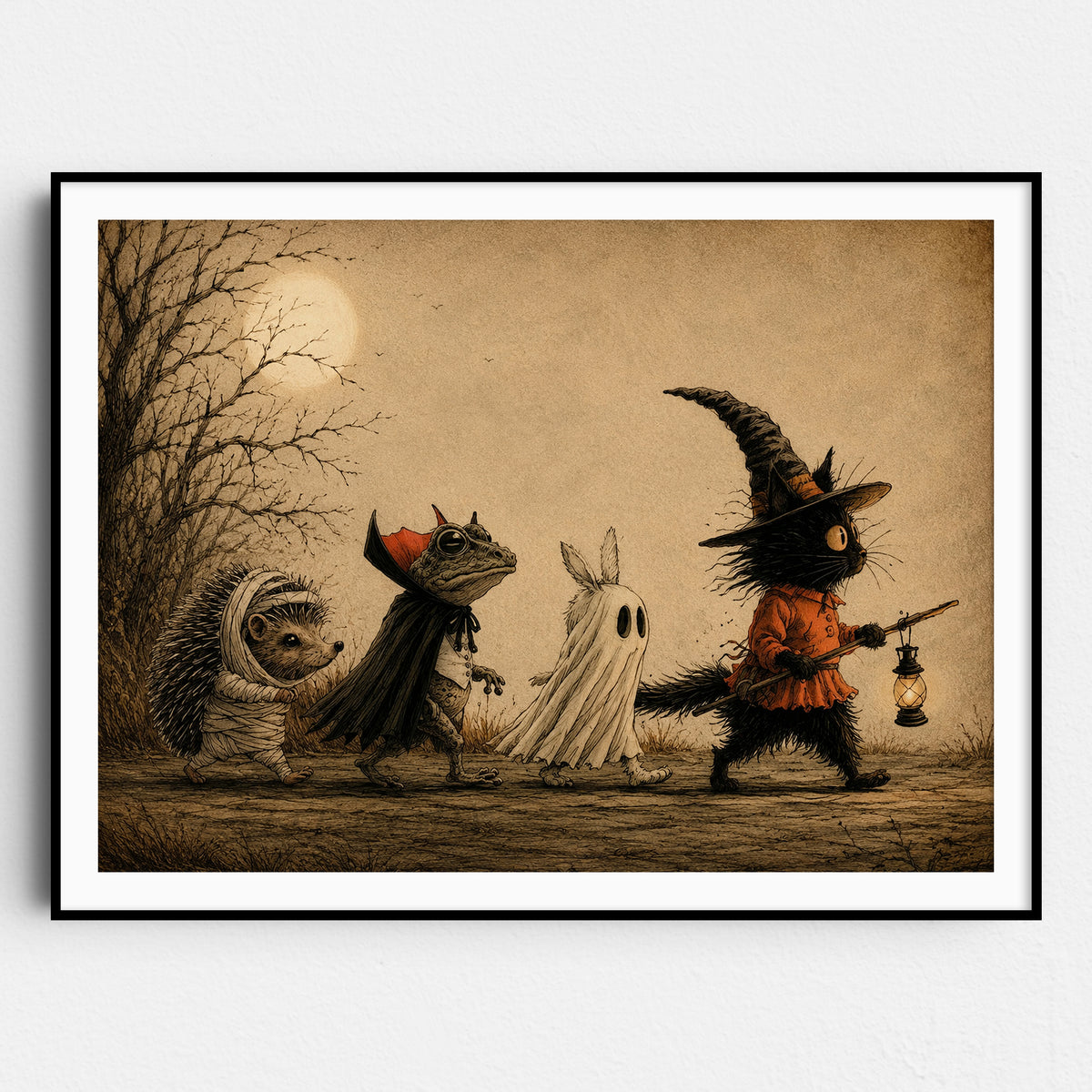 Moonlit Halloween Friends