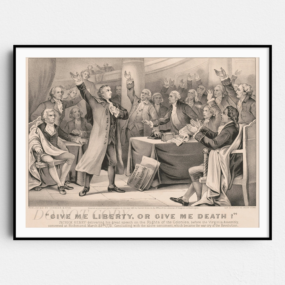 Give me liberty, or give me death! - Currier and Ives