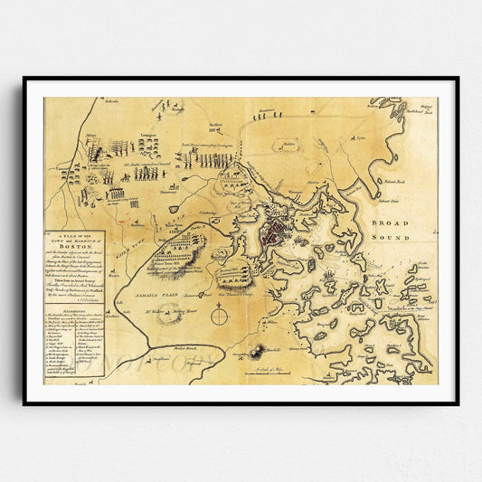 Map of the Boston Area, 1775