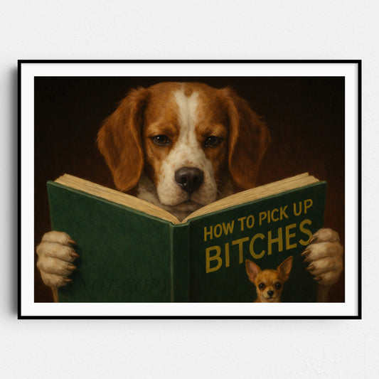 Brittany Dog Reading Dating Book
