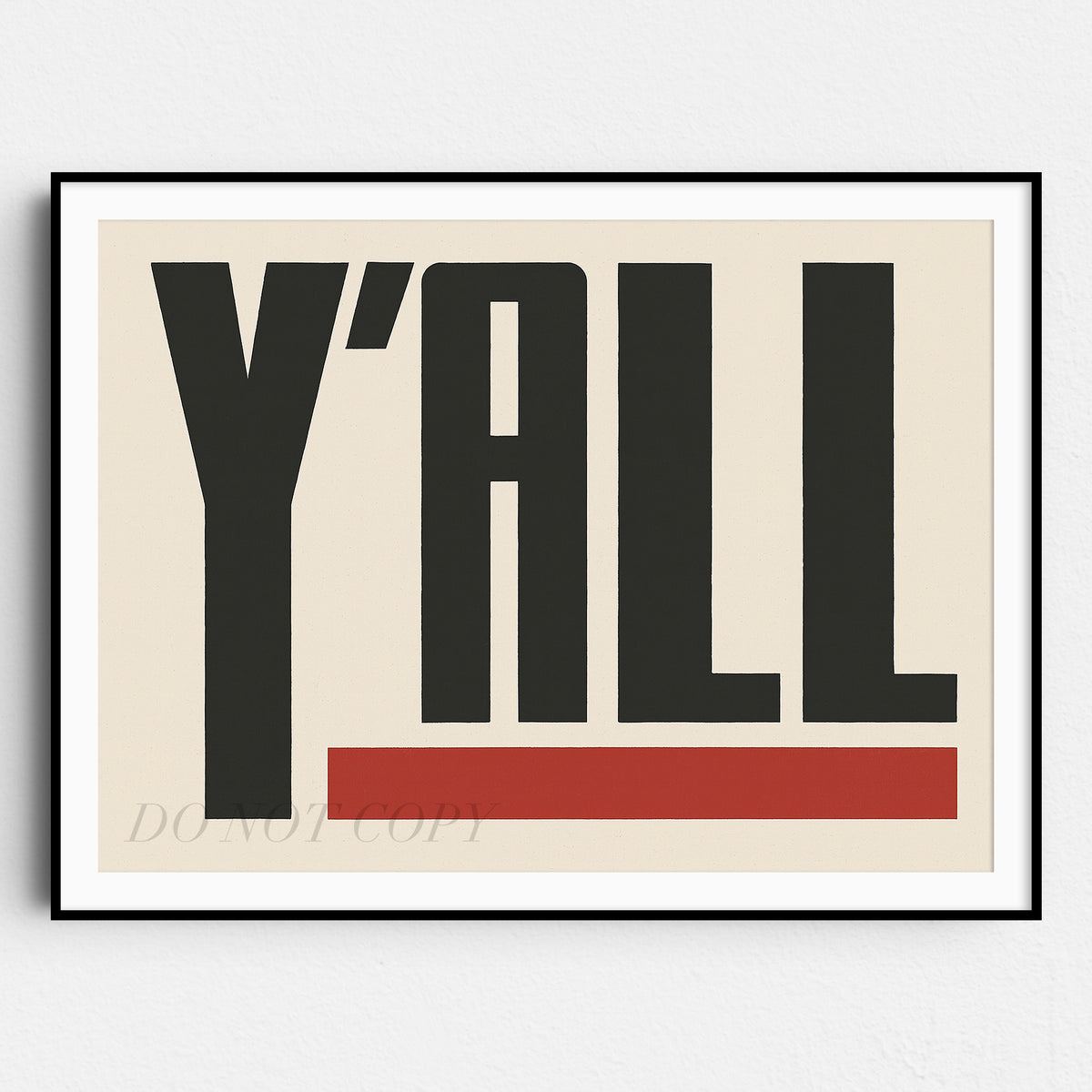 Y'all Wall Sign