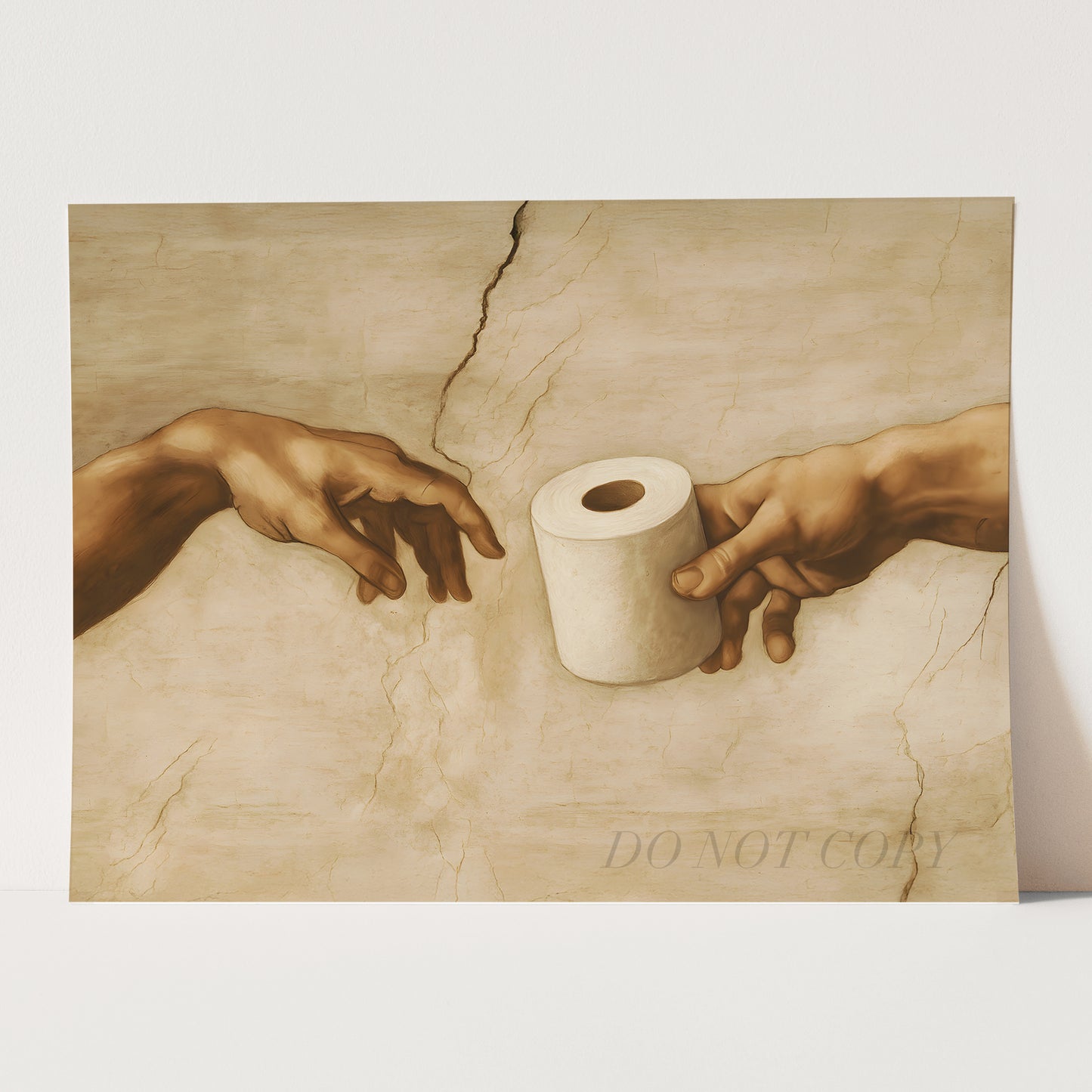 The Hands of God and Adam Toilet Paper