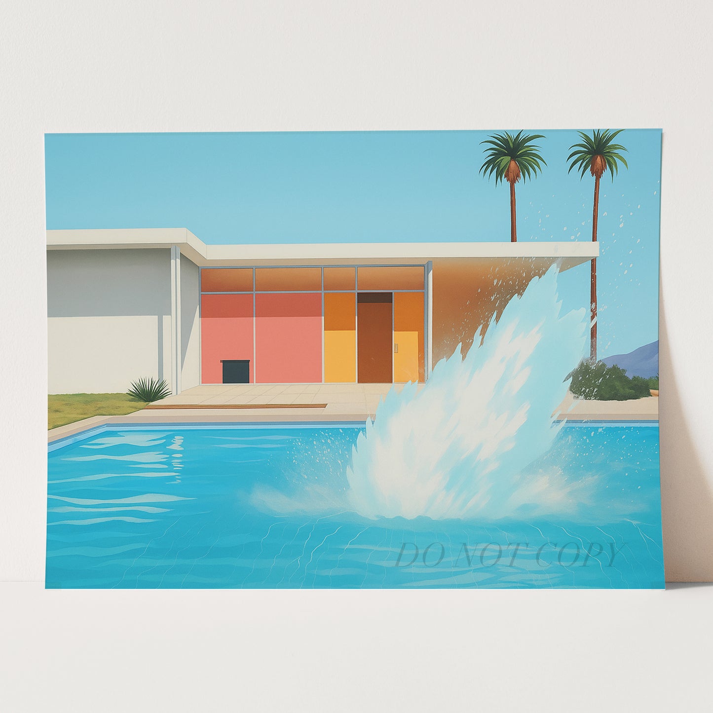 Pool Splash Mid Century