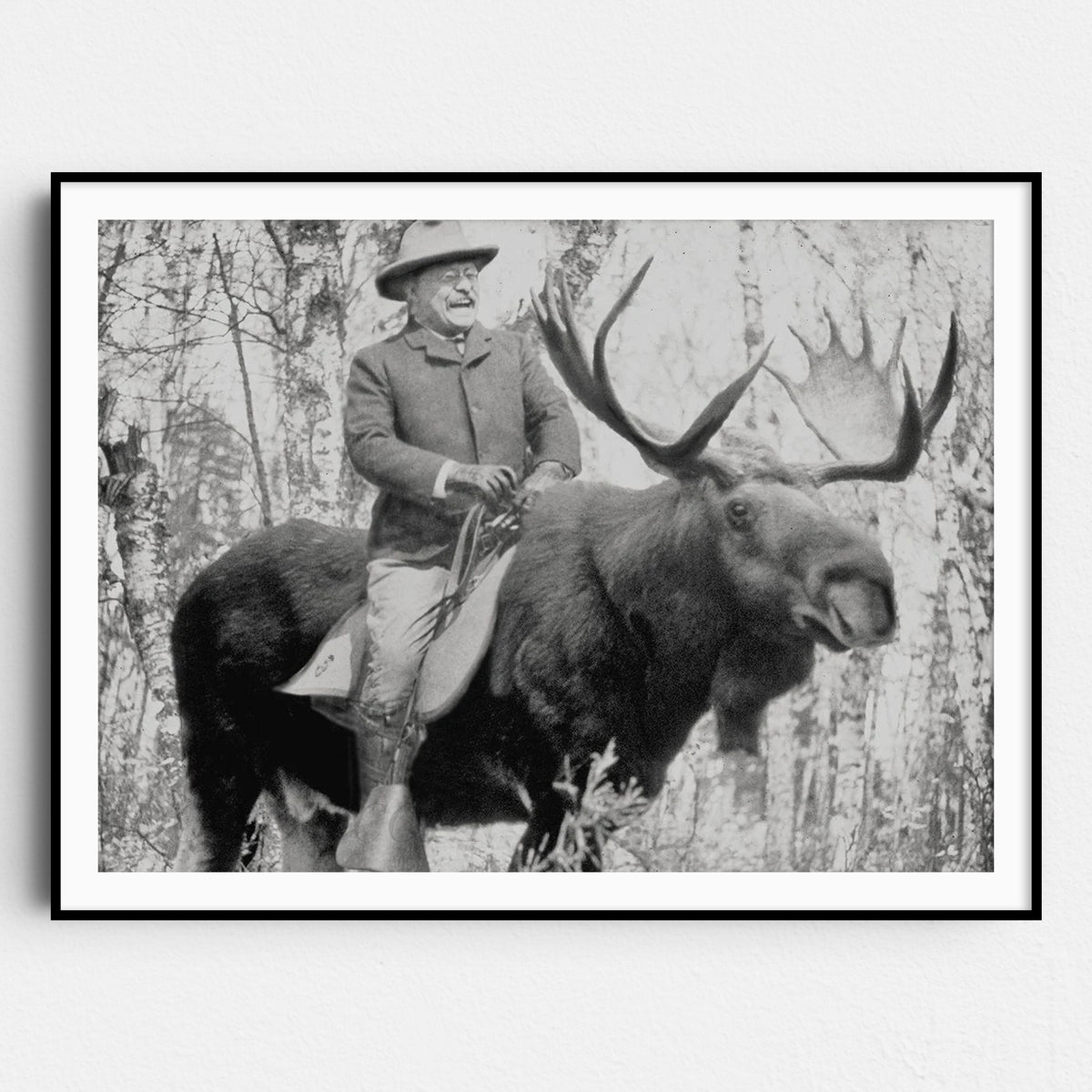 Teddy Roosevelt Riding A Moose II