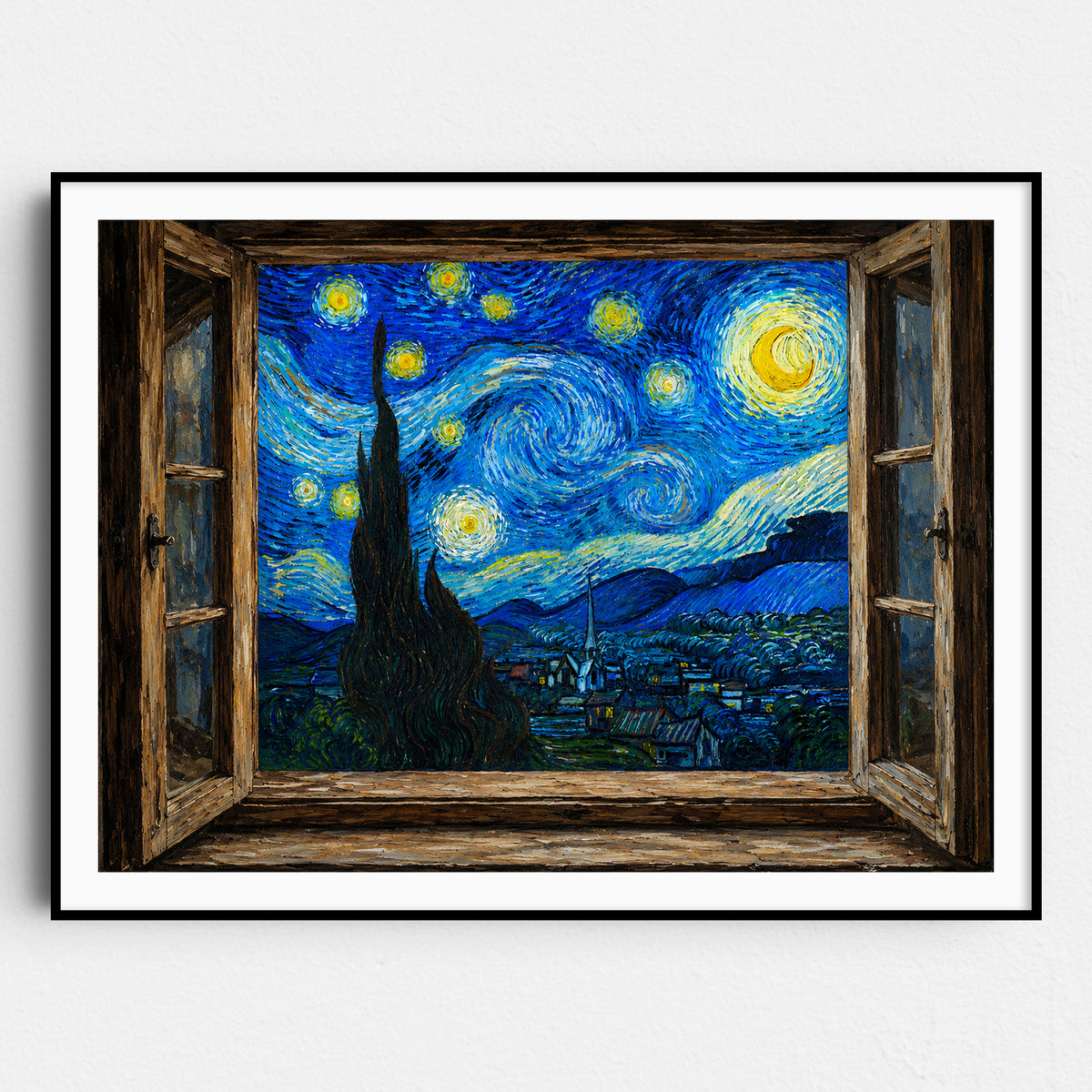 Open Window To A Starry Night Van Gogh