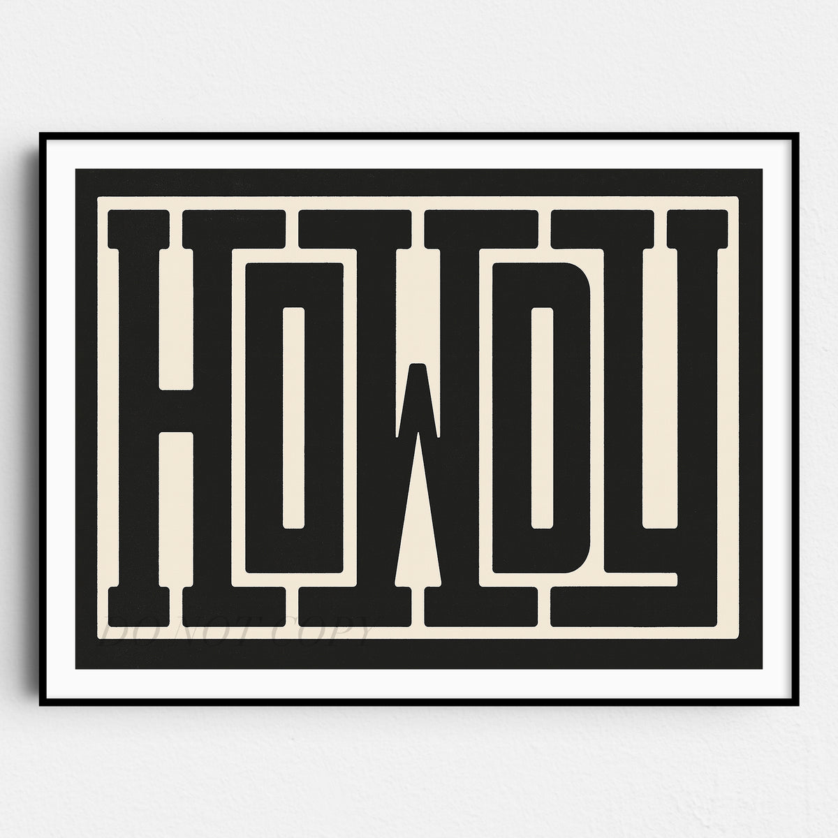 Howdy Wall Sign