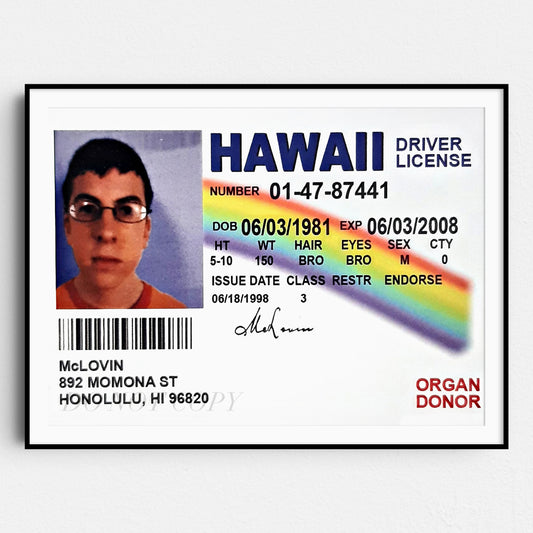 McLovin - Fogell Fake ID