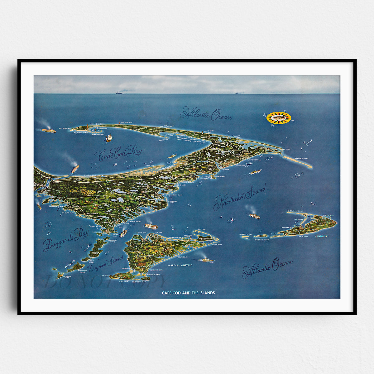 Map of Cape Cod and the Islands