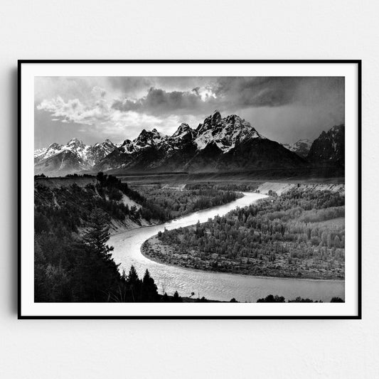 The Tetons & the Snake River, Grand Teton National Park by Ansel Adams