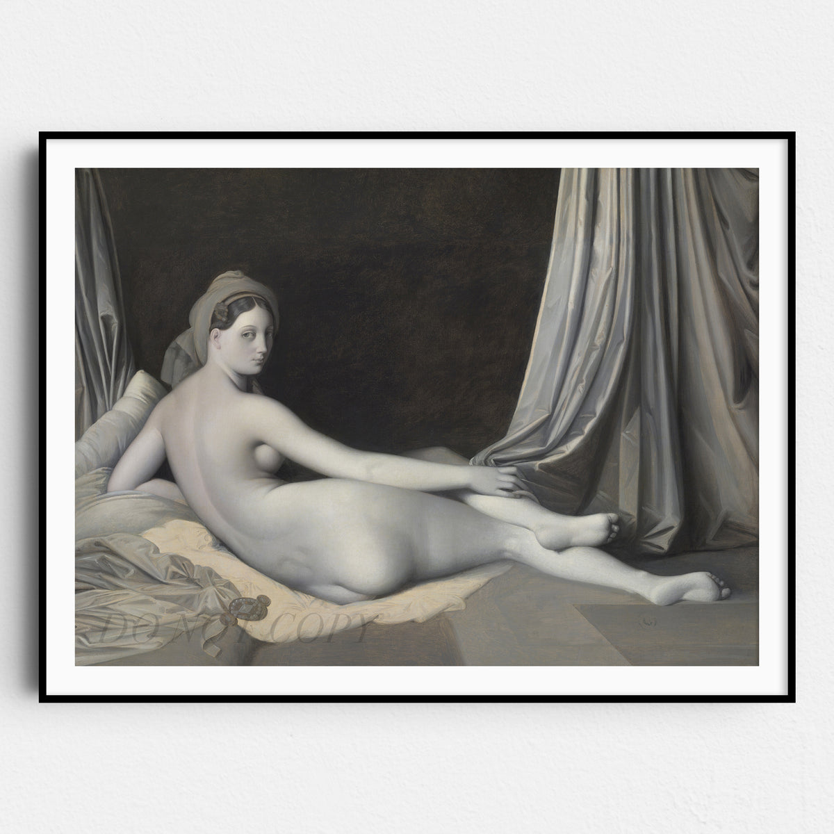 Odalisque in Grisaille by Jean Auguste Dominique Ingres