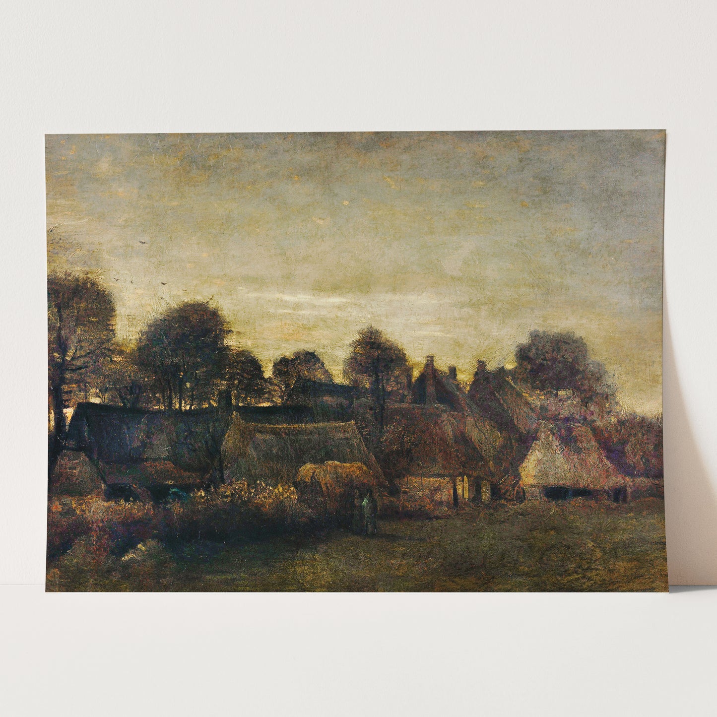 Farming Village at Twilight (1884) by Van Gogh