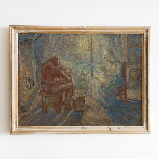 Evening (1889) by Van Gogh