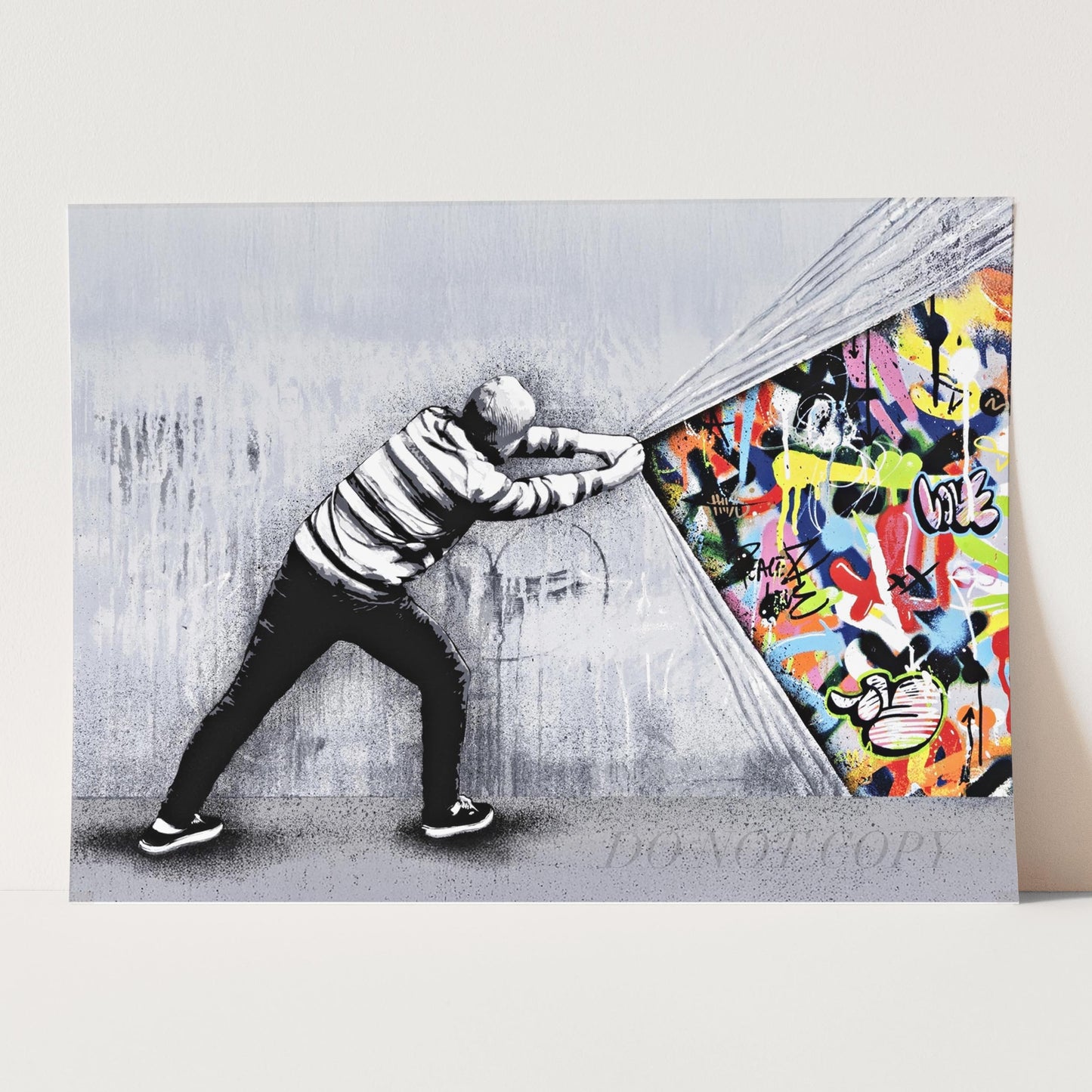 Behind The Curtain Banksy
