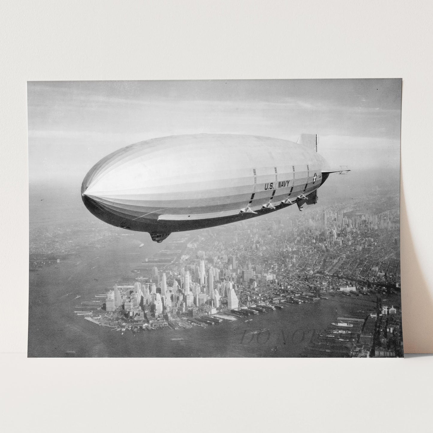 USS Macon Zeppelin Over New York City, 1933