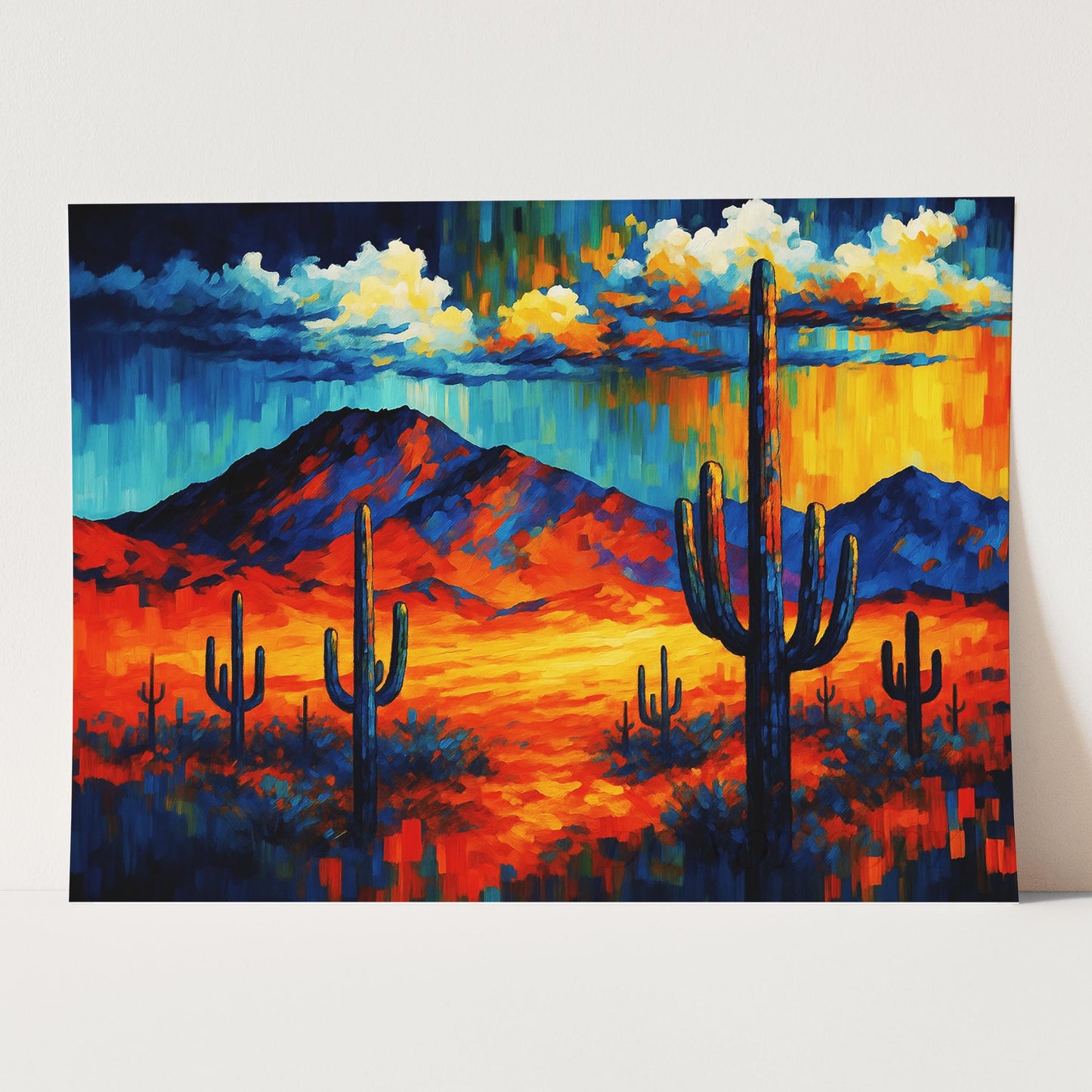 Desert Cactus In Mountains