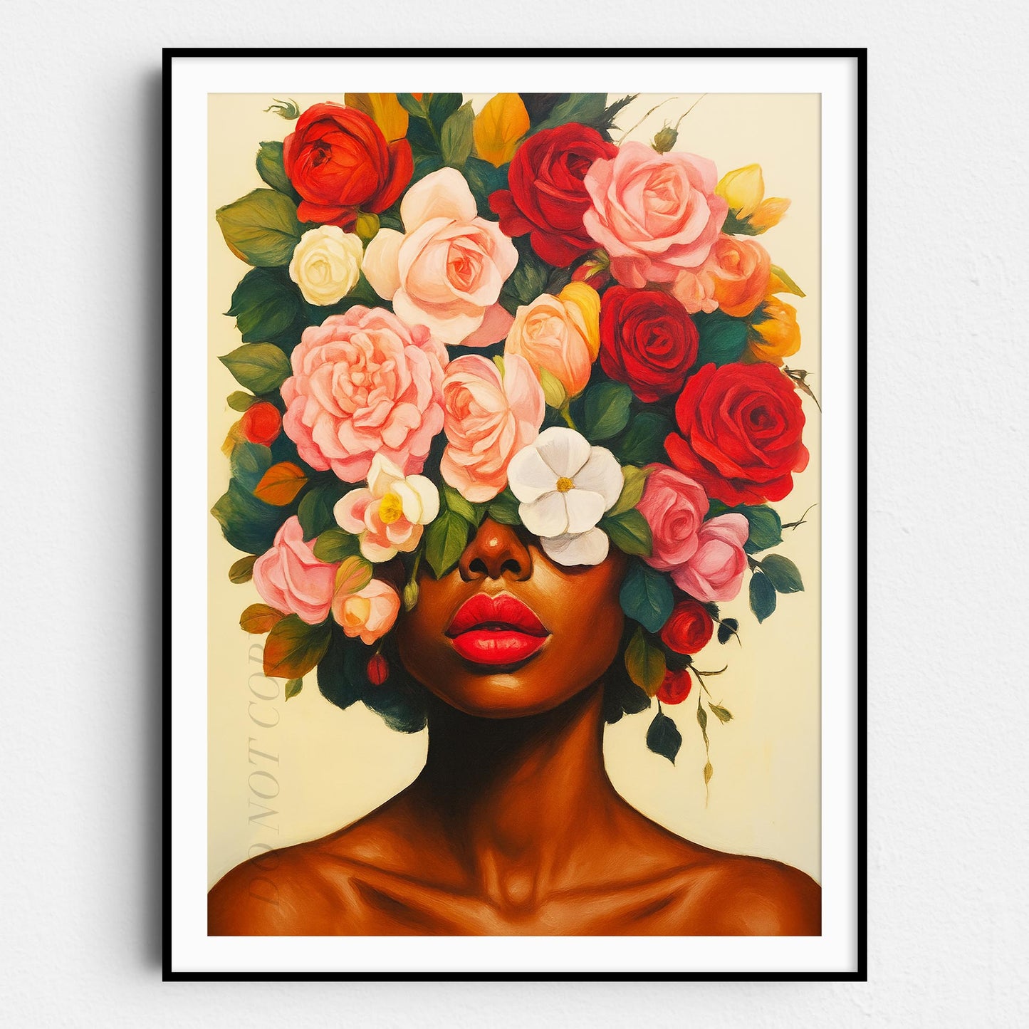 Flower Head African Woman