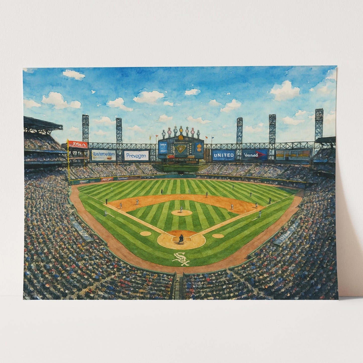 Rate Field Watercolor Painting
