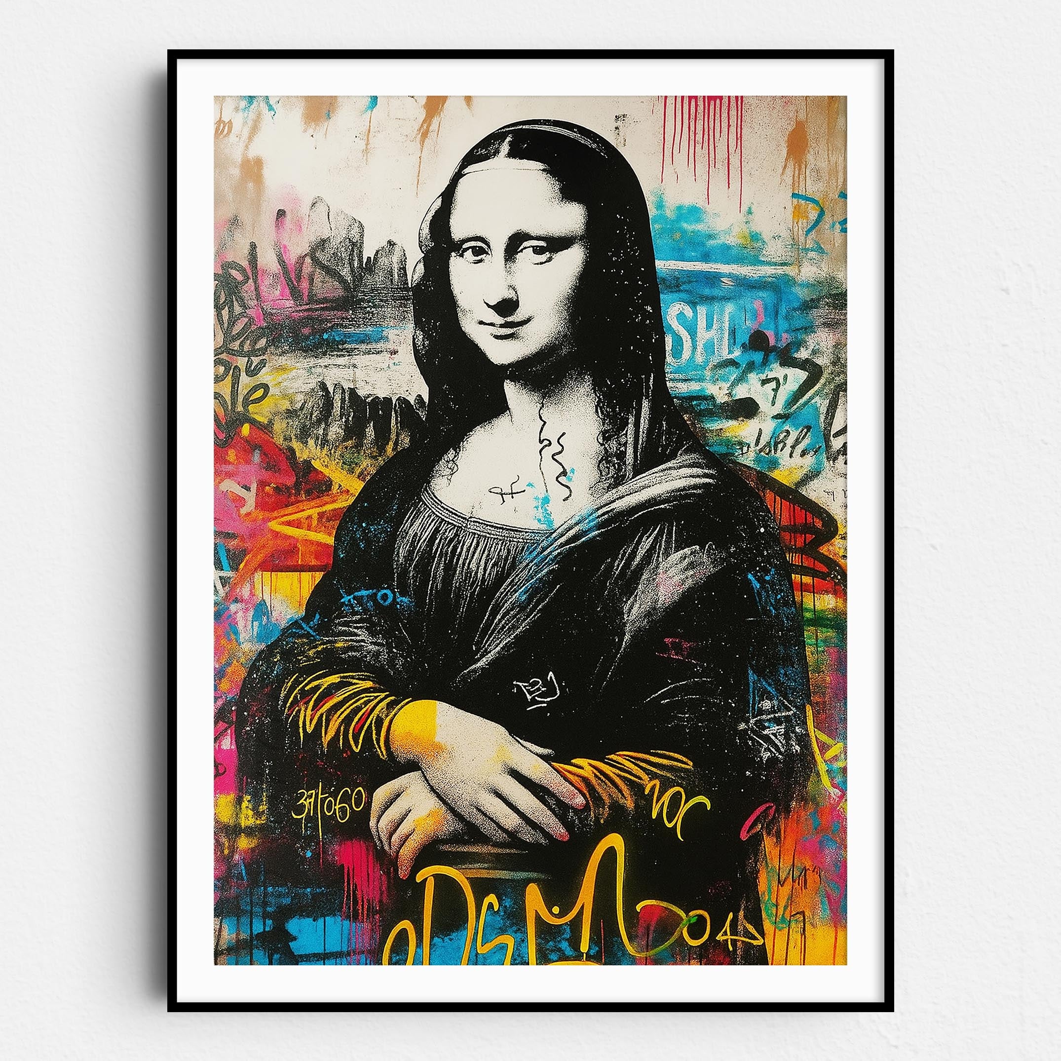 Mona Lisa Banksy Graffiti Wall Art Poster Prints – Prints Limited