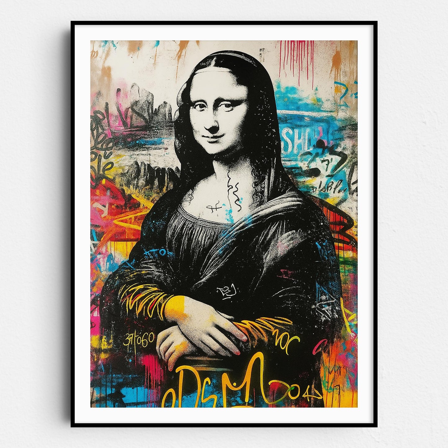 Mona Lisa Banksy Graffiti