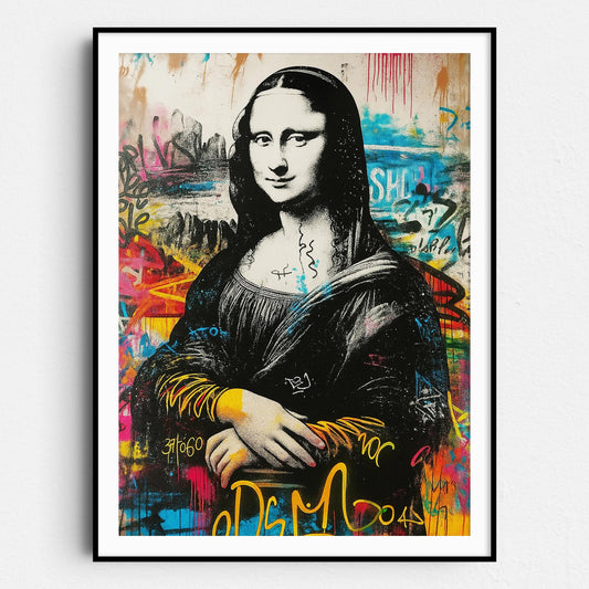 Mona Lisa Banksy Graffiti