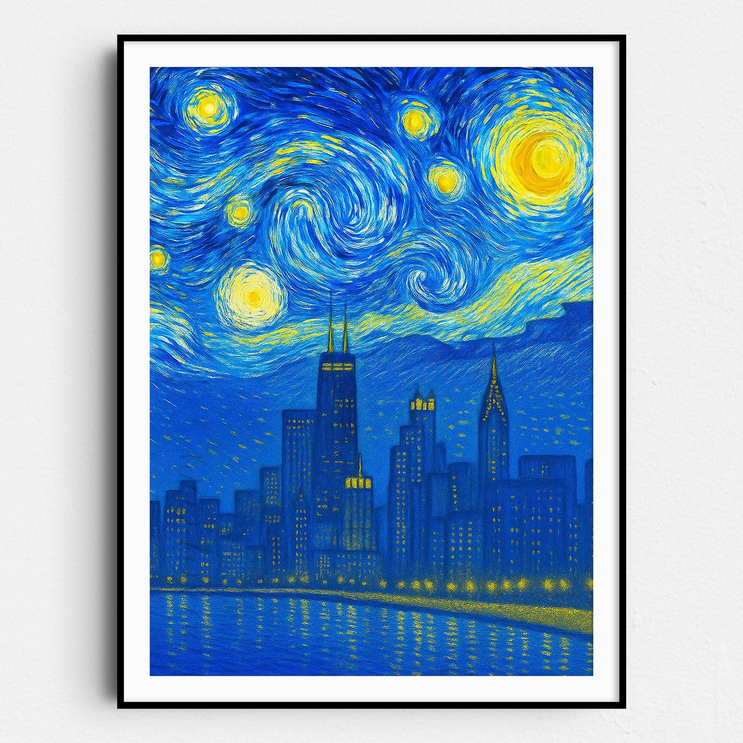 Chicago As Van Gogh Starry Night