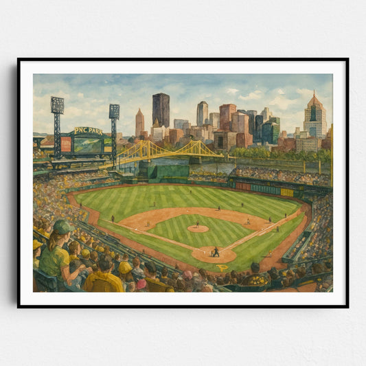 PNC Park Watercolor Painting