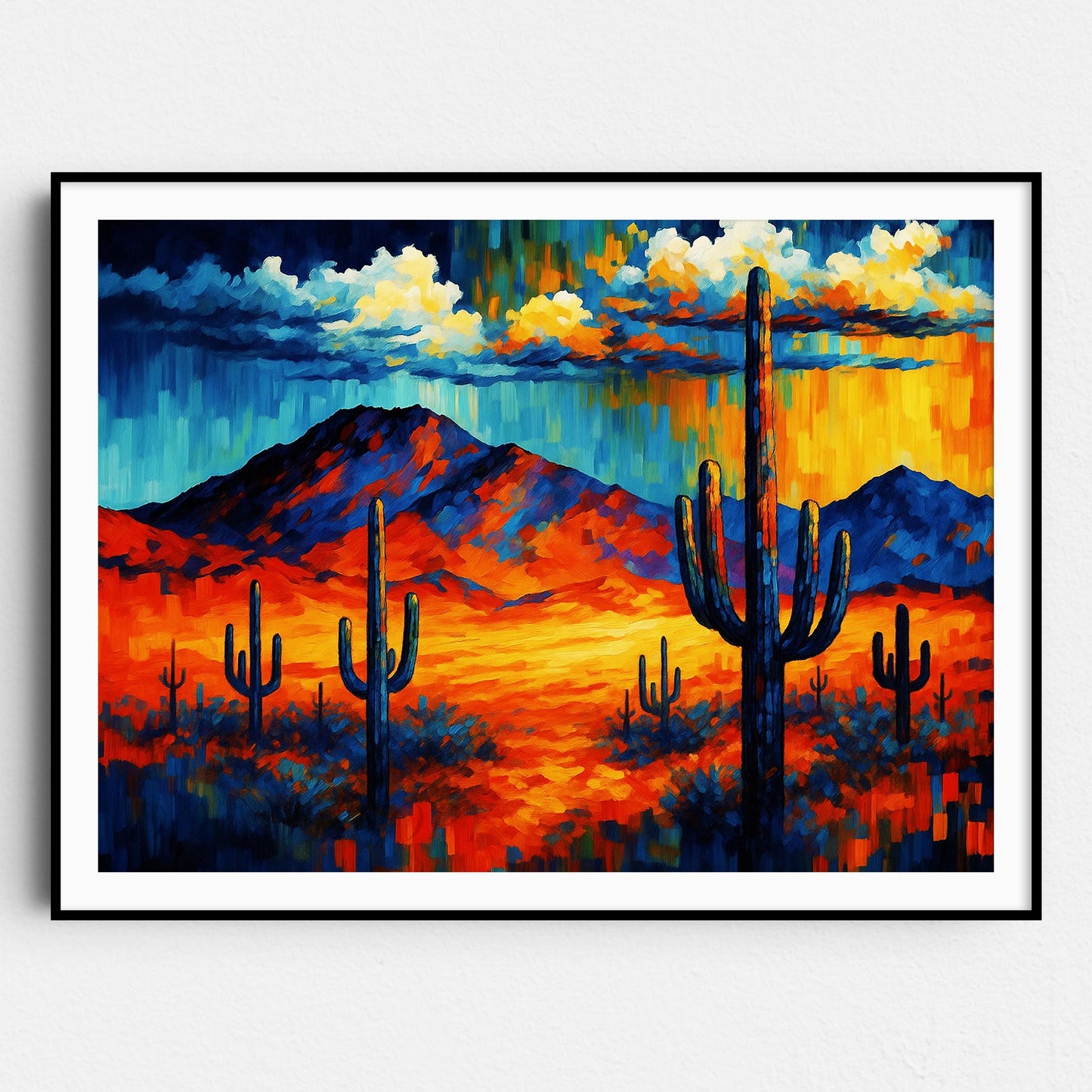 Desert Cactus In Mountains