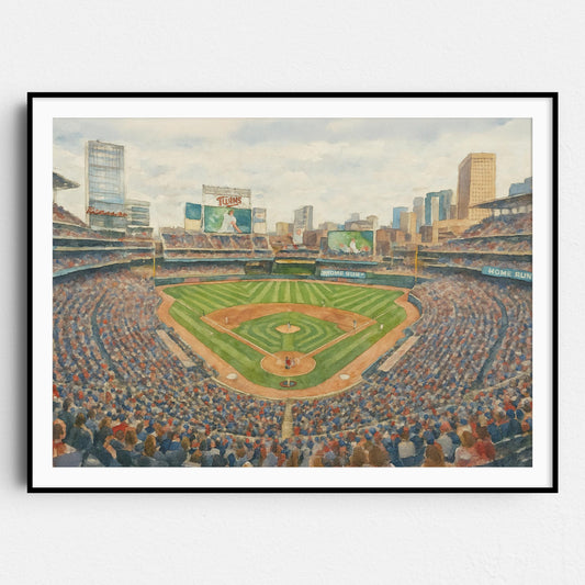 Target Field Watercolor Painting