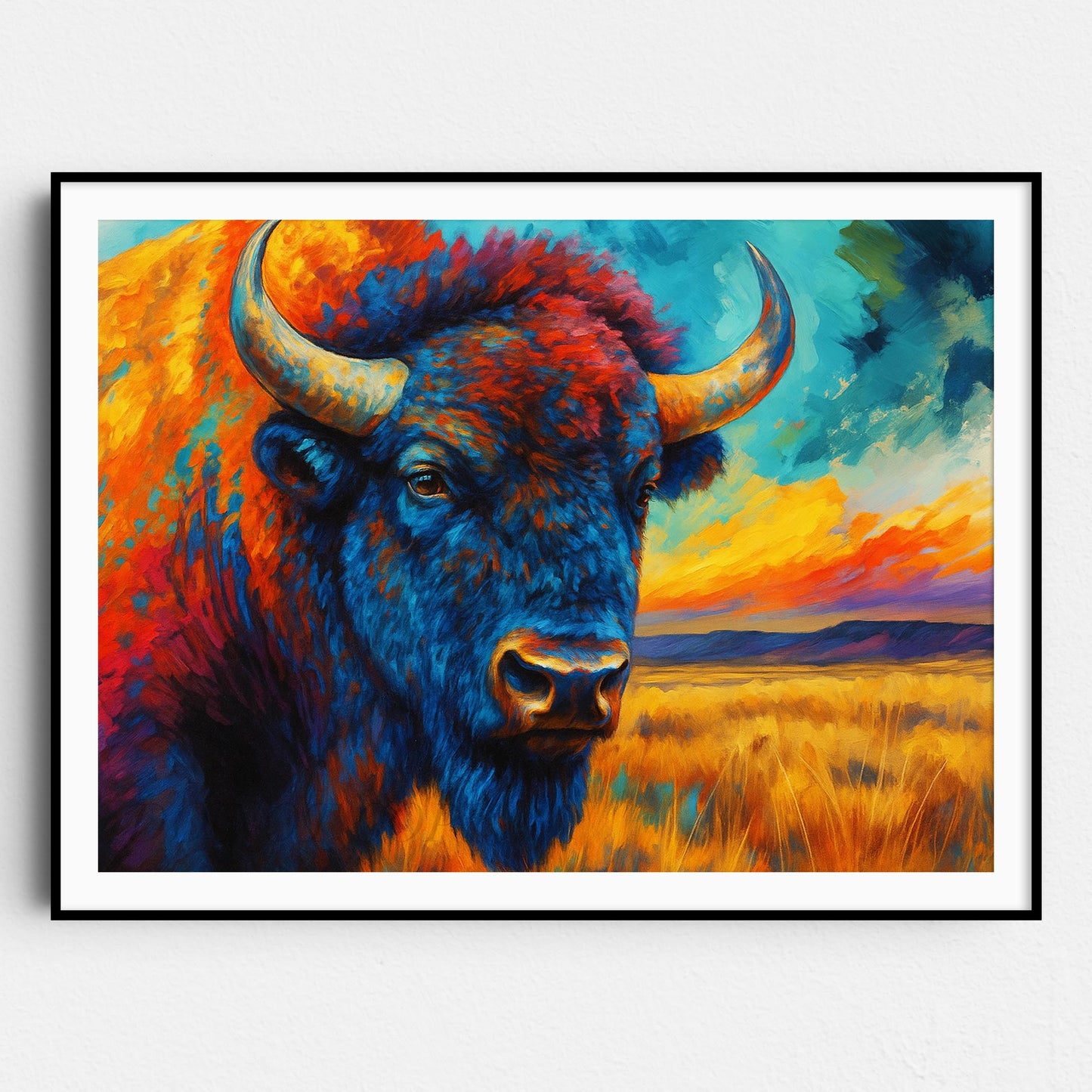 American Bison In The Desert