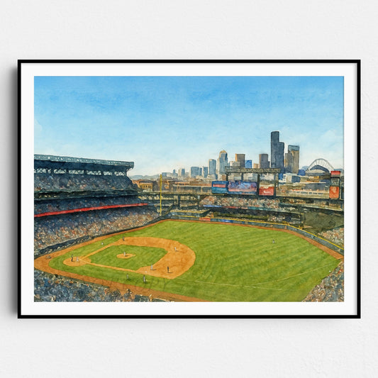 T Mobile Park Watercolor Painting