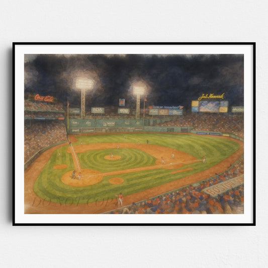 Fenway Park Watercolor Painting