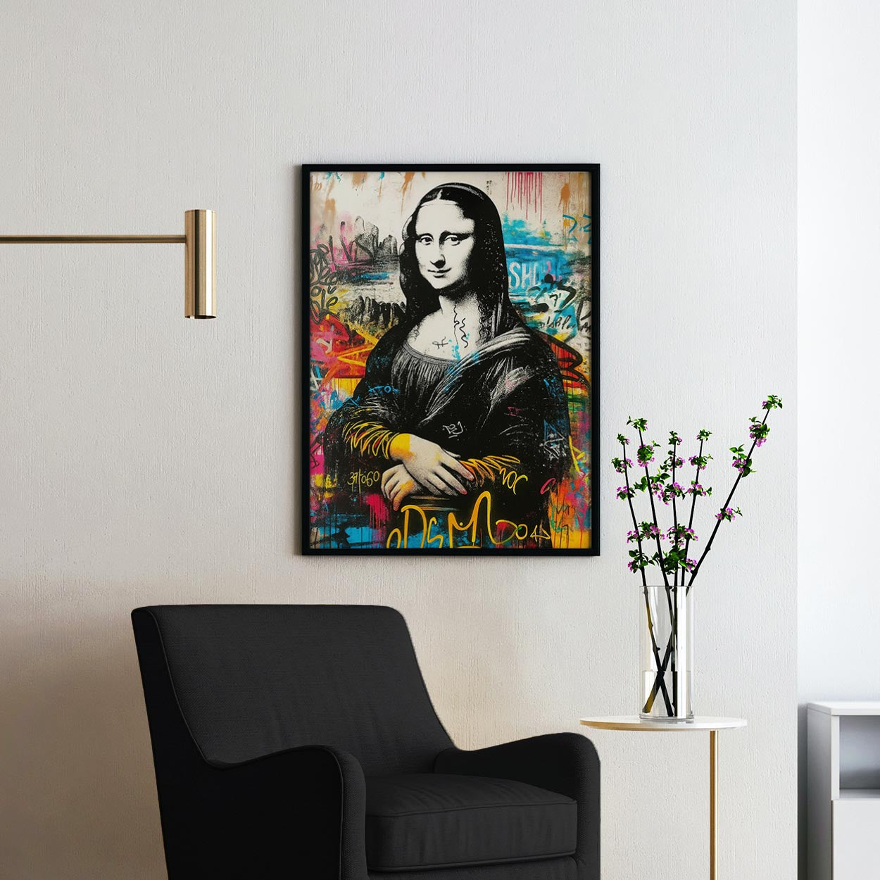 Mona Lisa Banksy Graffiti