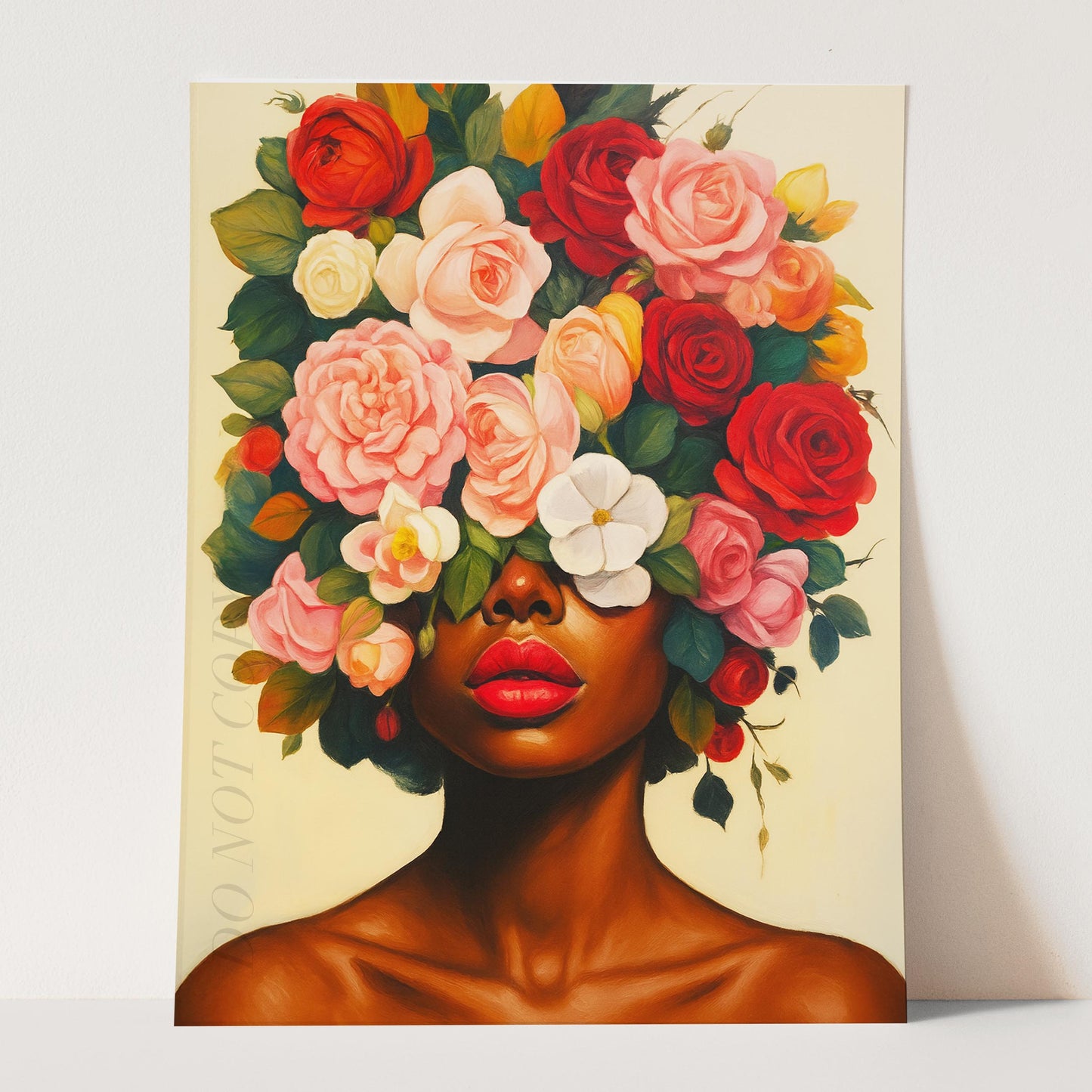 Flower Head African Woman